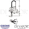 Grohe K7 Single-Lever Sink Mixer Dimensions