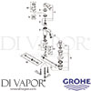 Grohe 32955000 Mixer Spare Daigram