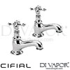 Cifial Edwardian Pair of Column Taps 2F H C Spare Parts