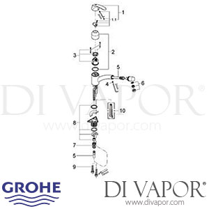 Grohe 32997 Alira Sink Mixer Spare Parts
