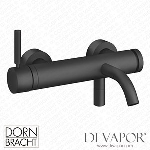 Dornbracht Meta Single-Lever Bath Mixer for Wall Mounting without Shower Set - Matte Black 33 200 660-33 Spare Parts