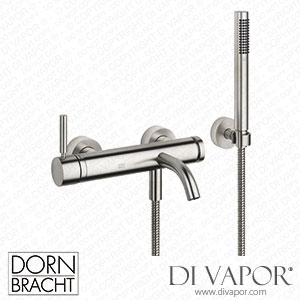 Dornbracht Meta Single-Lever Bath Mixer for Wall Mounting with Hand Shower Set - Brushed Platinum 33 233 660-06 Spare Parts