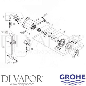 Grohe 33 389 Grohmaster Avensys M BIV Shower Spares
