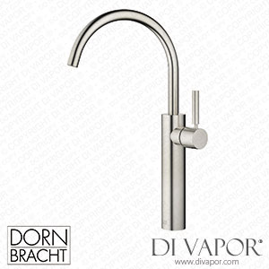 Dornbracht Meta Single-Lever Basin Mixer with Raised Base without Pop-Up Waste - Brushed Platinum 33 534 661-06 Spare Parts