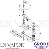Grohe 33156002 Mixer Spare Diagram