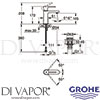 Grohe 33163003 Mixer Spare Diagram