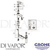 Grohe 3317000A Mixer Spare Diagram