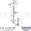 Grohe 33177000 Mixer Spare Diagram