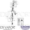 Grohe 3317820E Mixer Spare Diagram