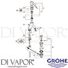 Grohe 33180MB0 Mixer Spare Tech Diagram