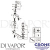 Grohe 3319020E Mixer Spare Diagram