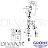 Grohe 33192002 Mixer Spare Diagram
