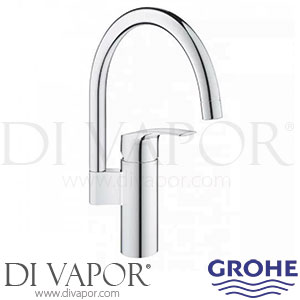 Grohe 33222000 Via Single-Lever Sink Mixer (1/2 Inch) Spare Parts