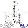 Grohe 33241002 Mixer Spare Diagram