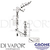 Grohe 33241003 Mixer Spare Tech Diagram
