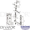 Grohe 33244002 Mixer Spare Diagram