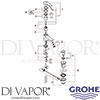 Grohe 33265000 Mixer Spare Diagram