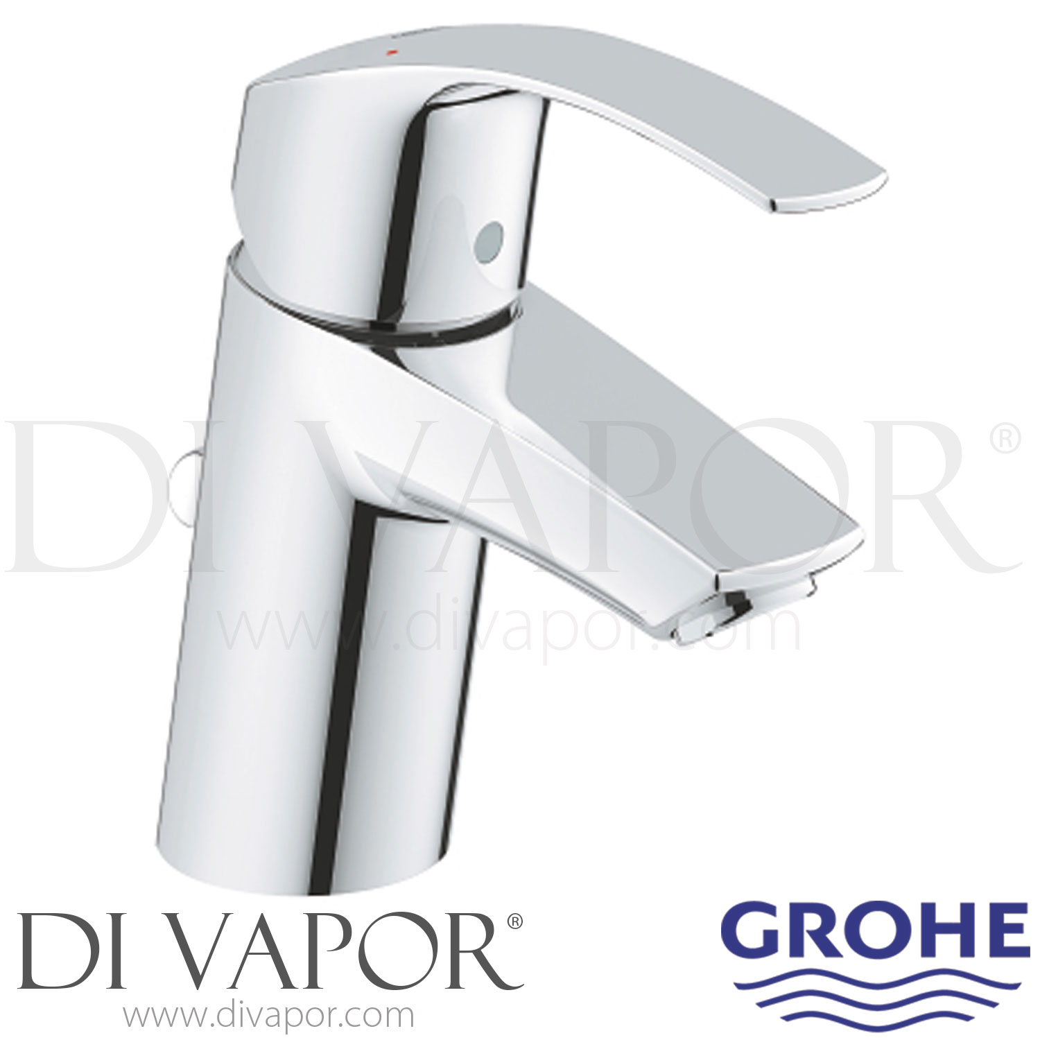 Grohe 33265002 Eurosmart Single-Lever Basin Mixer (1/2 Inch) S-Size ...