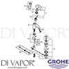 Grohe 3326520L Mixer Spare Daigram