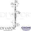 Grohe 3328100E Mixer Spare Tech Diagram