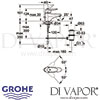 Grohe Eurodisc Single-Lever Basin Mixer Tap Dimensions