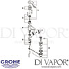 Grohe Eurodisc Single-Lever Basin Mixer Tap Spares