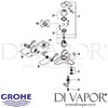 Grohe Eurosmart Single-Lever Bath Shower Mixer Spares