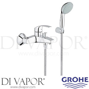 Grohe 33302002 Eurosmart Single-Lever Bath Shower Mixer (1/2 Inch) Spare Parts