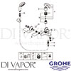 Grohe 33302002 Mixer Spare Tech Diagram