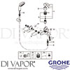 Grohe 3330220A Mixer Spare Diagram