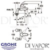 Grohe Eurosmart Single-Lever Bath Mixer Dimensions