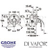 Grohe Eurosmart Single-Lever Bath Shower Mixer Dimensions