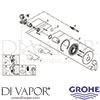 Grohe 33305002 Mixer Spare Diagram
