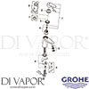 Grohe 33306002 Mixer Spare Diagram