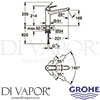 Grohe 33312002 Mixer Spare Diagram