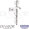 Grohe 33312002 Mixer Spare Tech Diagram
