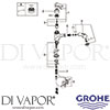 Grohe 33330001 Mixer Spare Tech Diagram