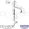Grohe 33330002 Mixer Spare Tech Diagram