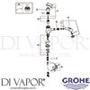 Grohe 33330DC1 Mixer Spare Tech Diagram