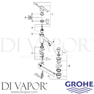 Grohe 33347 Tenso Basin Mixer Spare Parts