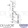 Grohe 33348 Mixer Spare Tech Diagram