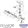 Grohe 33349000 Mixer Spare diagram