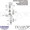 Grohe Eurodisc Manual Wall-Mounted Bath Shower Mixer Spares