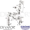 Grohe 33392002 Mixer Spare Tech diagram