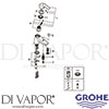 Grohe 33412002 Mixer Spare Diagram