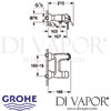 Grohe Eurowing Single-Lever Bath Mixer Dimensions