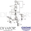 Grohe 33533000 Mixer Spare Tech Diagram