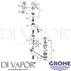 Grohe 33552002 Mixer Spare Diagram