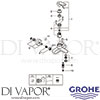 Grohe 33553002 Mixer Spare Diagram