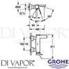 Grohe 33553003 Mixer Spare Diagram